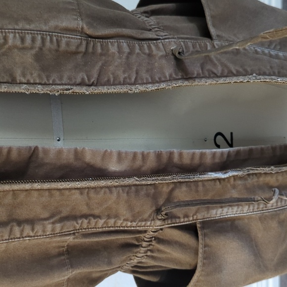 A.L.C. Canvas Zip From Drawstring Vest Olive Green S streetwear military rustic - Picture 10 of 10